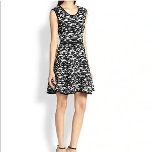 Milly Fit Flare Sleeveless Knit  Dress